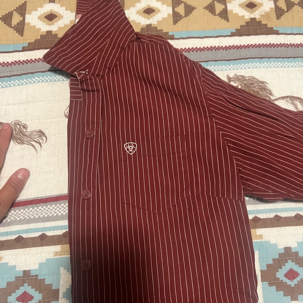 Ariat Women's Red Striped Top